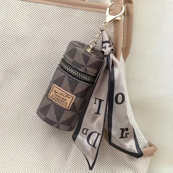 Chispee Blueberry Leather Coin Purse Keychain - Cute Bag Charm, Y2K Zipper - View #9